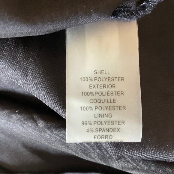 Vince Camuto Sequined Sleeveless Sheath Cocktail Dress Navy Blue Size 10 - Picture 10 of 12